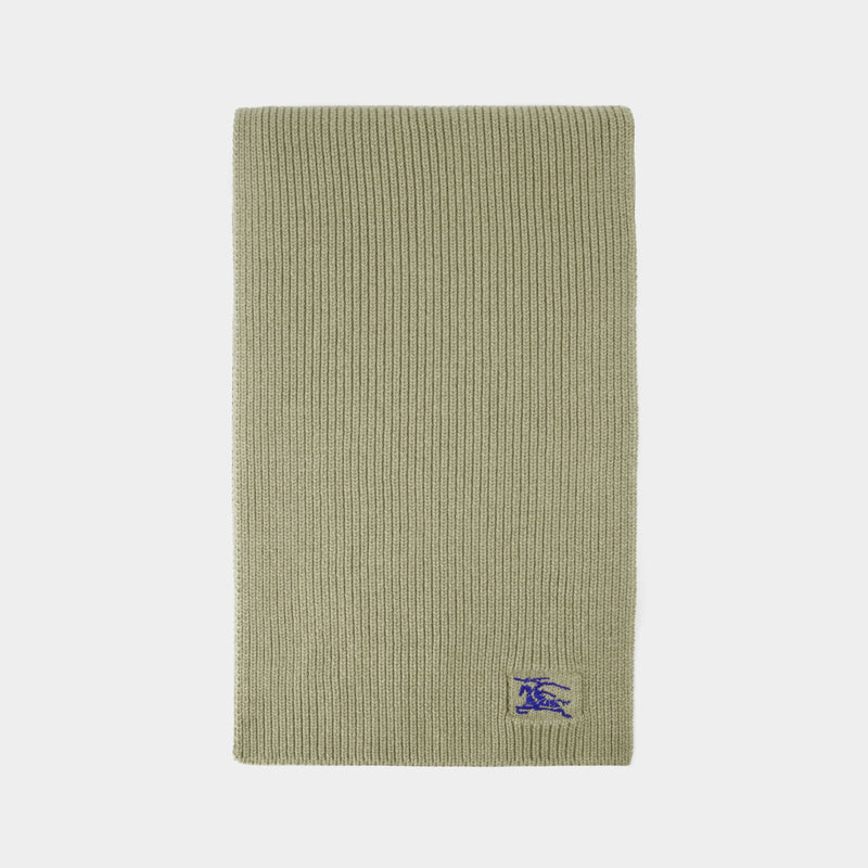 Mu Ribbed Scarf - Burberry - Wool - Beige