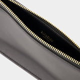 Micro Shield Wallet On Chain - Burberry - Leather - Black