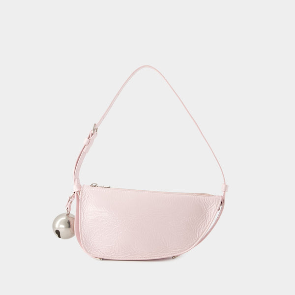 Shield Sling Mini Wallet On Chain - Burberry - Leather - Pink