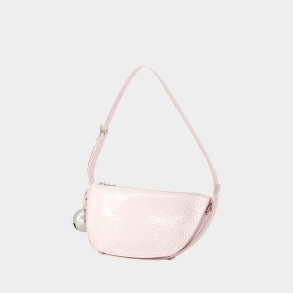 Shield Sling Mini Wallet On Chain - Burberry - Leather - Pink