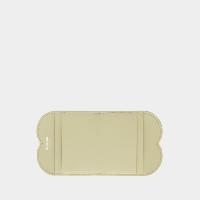 Chess Card Holder - Burberry - Leather - Beige
