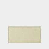 Chess Long Wallet - Burberry - Leather - Beige