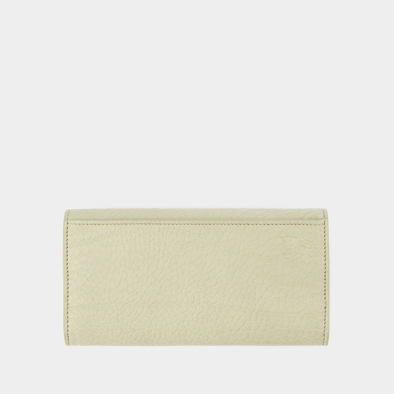 Chess Long Wallet - Burberry - Leather - Beige