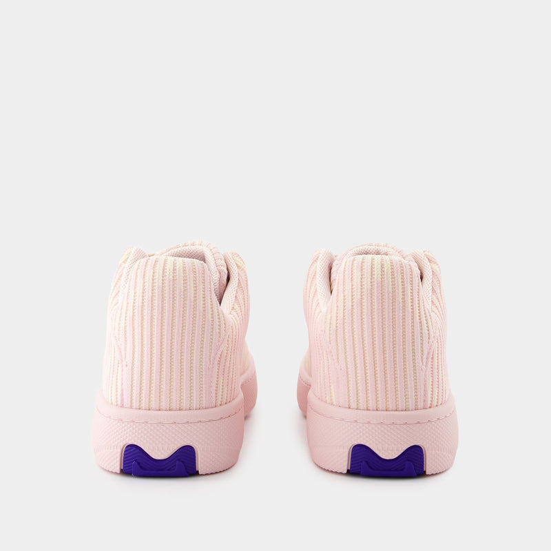 LF Box Knit Sneakers - Burberry - Synthetic - Pink