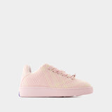 LF Box Knit Sneakers - Burberry - Synthetic - Pink