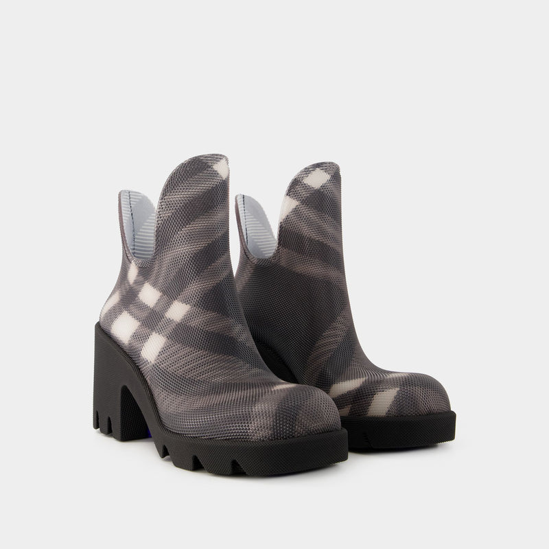 Lf Marsh Heel Ankle Boots Burberry Others Black