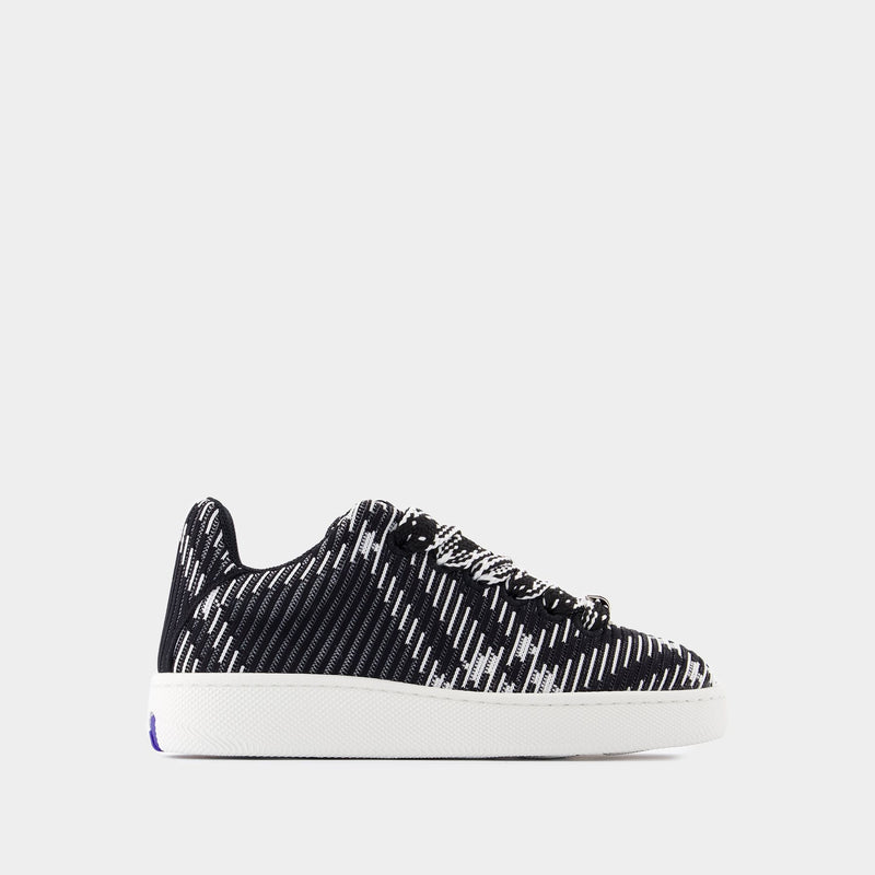 LF Box Knit Sneakers - Burberry - Synthetic - Black