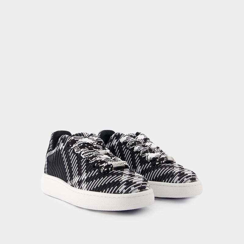 LF Box Knit Sneakers - Burberry - Synthetic - Black