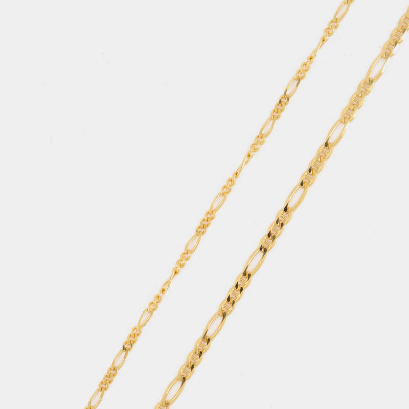Double Chain Necklace Filia in Gold