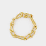 Molton Knot Link Bracelet in plated gold