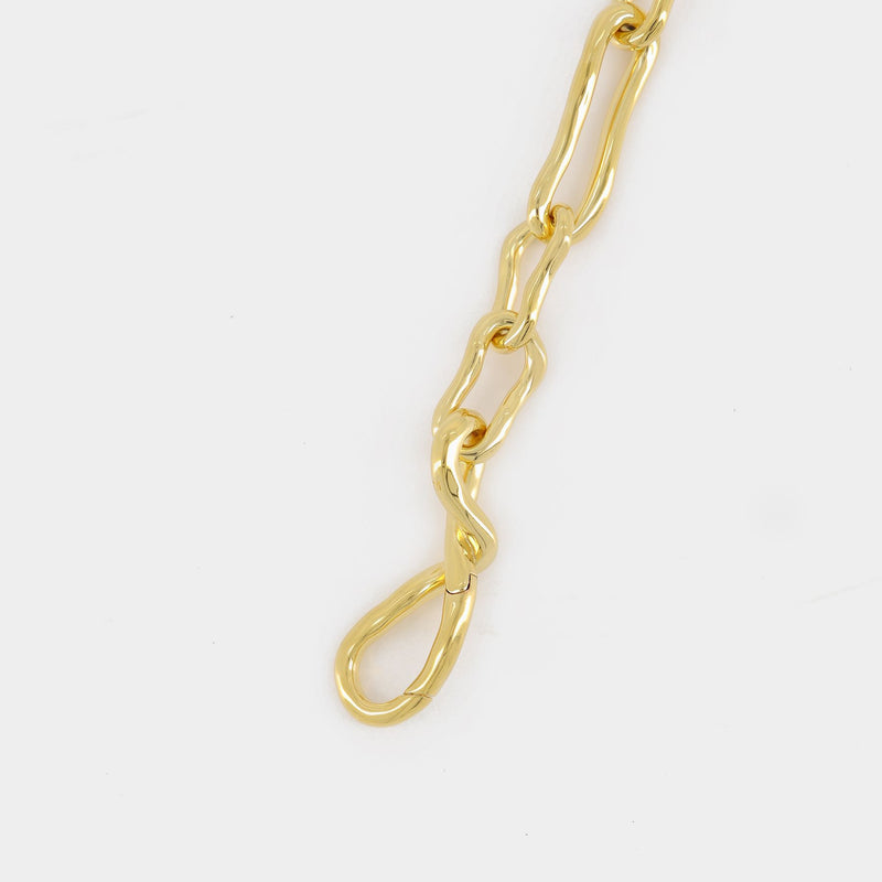 Molton Knot Link Bracelet in plated gold