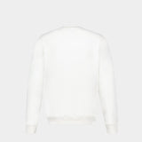 Tennis Club Sweatshirt - Casablanca - White - Cotton