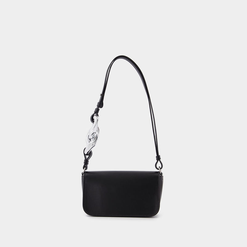 Anchor Chain Leather Shoulder Bag