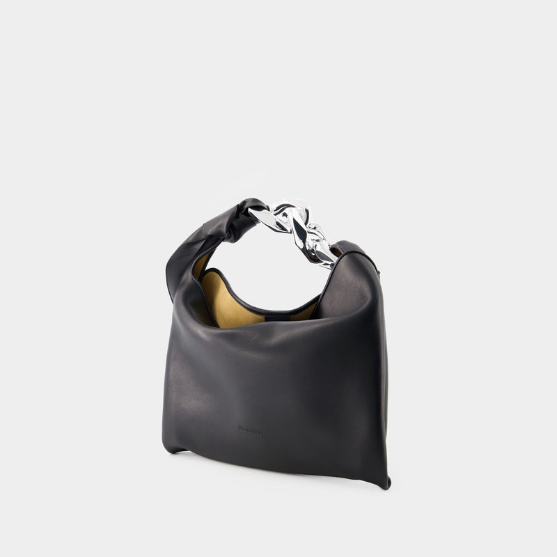 Small Chain Hobo Bag - J.W.Anderson - Leather - Black