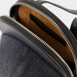 Midi Cap Hobo Bag - J.W. Anderson - Grey Denim - Leather