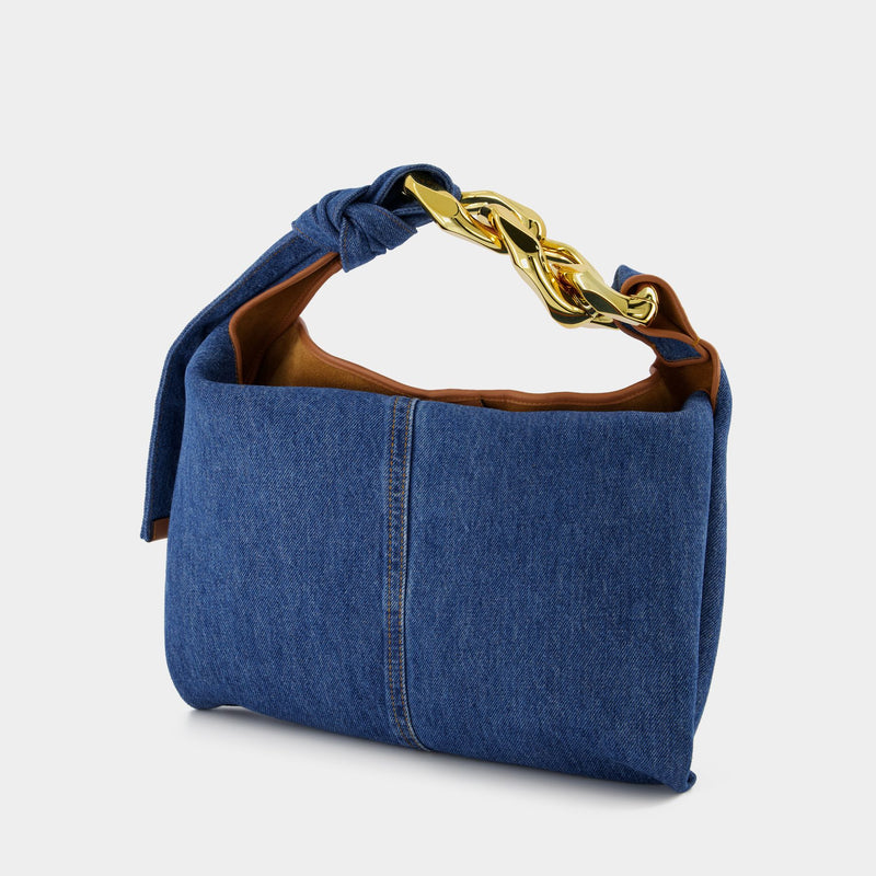 Alexander Wang Denim Mini Hobo Shoulder Bag in Blue