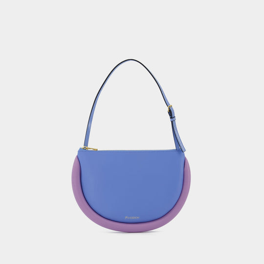 Bumper-Moon Hobo Bag - J.W. Anderson -  Blue/Lilac - Leather