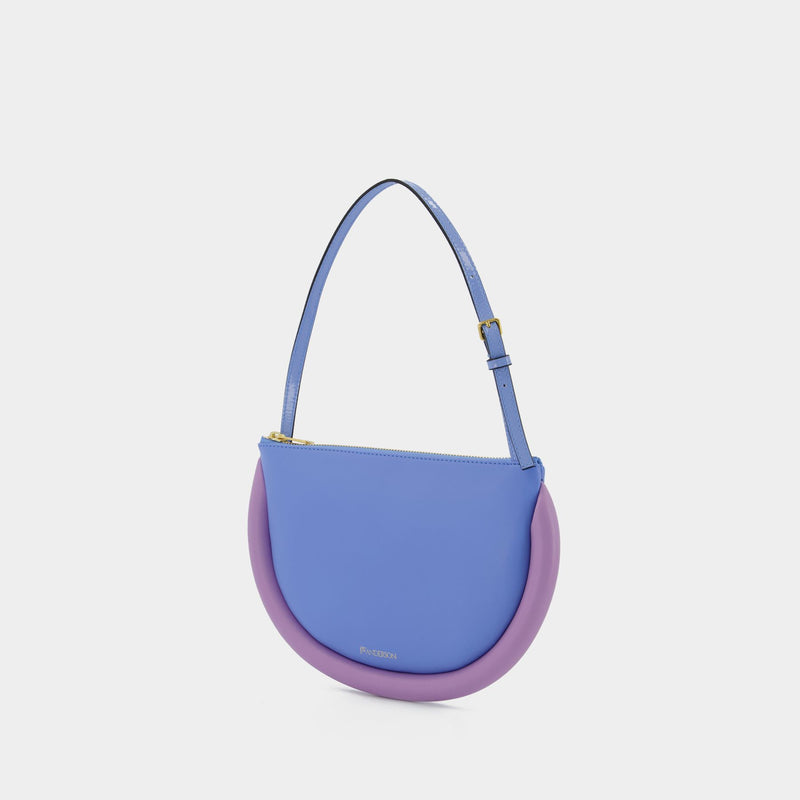 Bumper-Moon Hobo Bag - J.W. Anderson -  Blue/Lilac - Leather