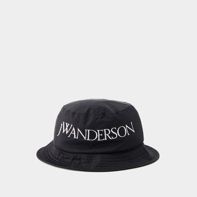 Logo Bucket Hat - J.W.Anderson - Nylon - Black