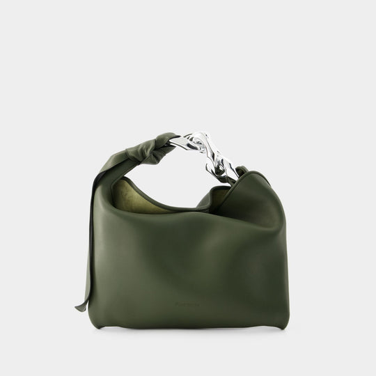 Small Chain Hobo Bag - J.W.Anderson - Leather - Khaki