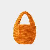 Large Popcorn Basket Bag - J.W. Anderson - Cotton - Orange