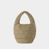 Large Popcorn Basket Bag - J.W. Anderson - Cotton - Beige