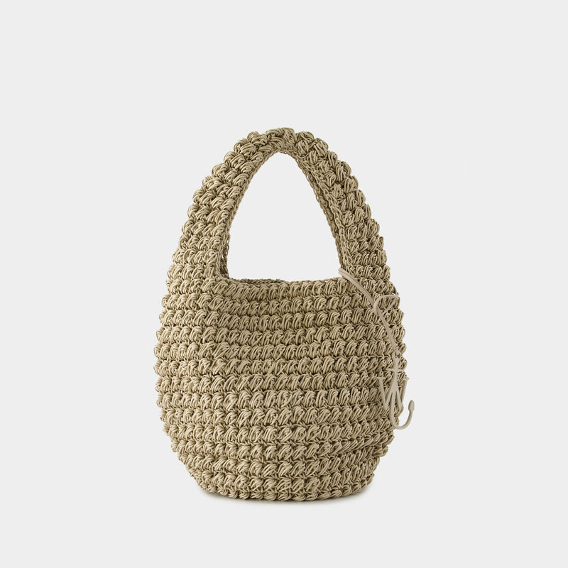 Large Popcorn Basket Bag - J.W. Anderson - Cotton - Beige