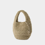 Large Popcorn Basket Bag - J.W. Anderson - Cotton - Beige