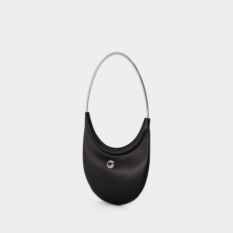 Leather Shoulder Bag in Black - Coperni