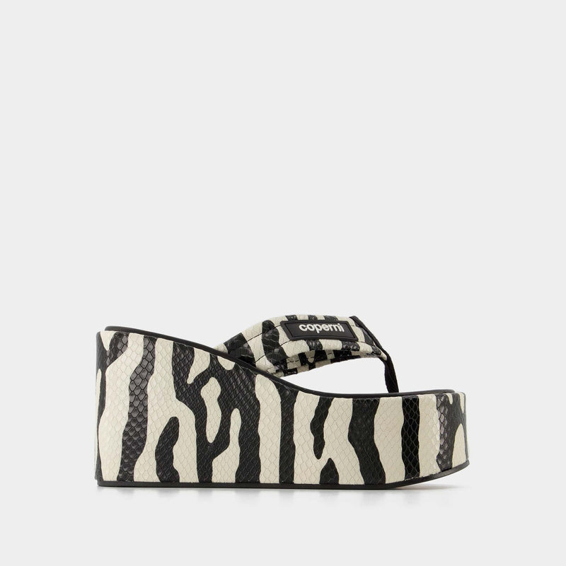 Zebra Mules - Coperni - Black/White - Leather