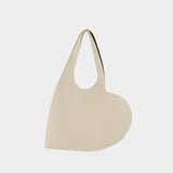 Mini Heart Tote Bag - Coperni - Cotton - Beige