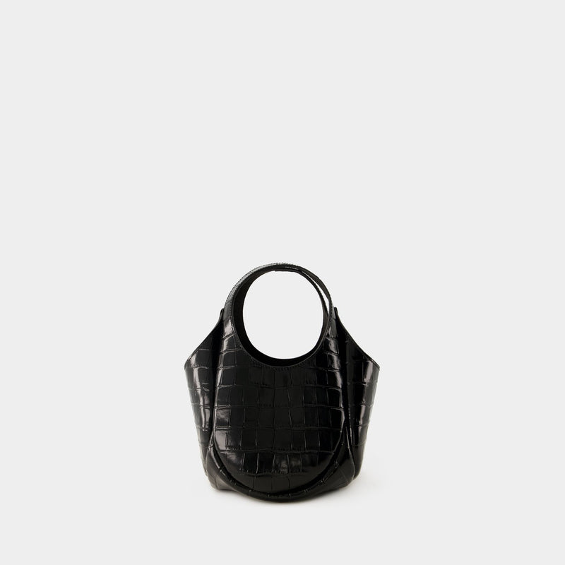 Mini Bucket Swipe Shopper Bag - Coperni - Leather - Black