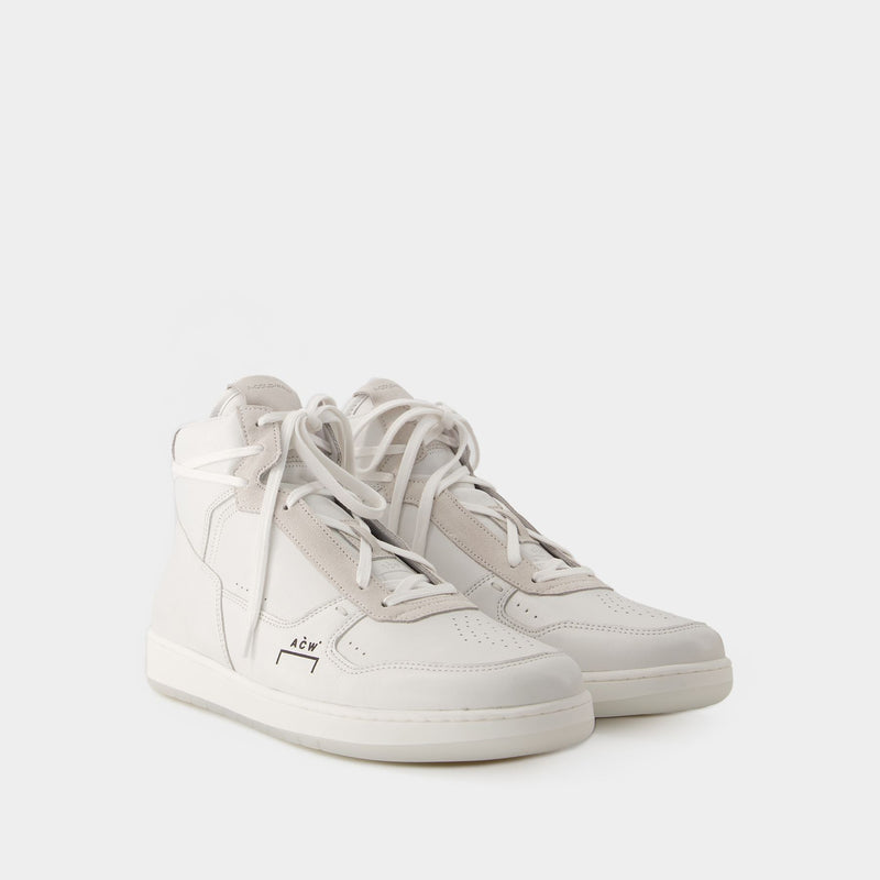 Luol Hi Top Sneakers - A Cold Wall - Leather - White