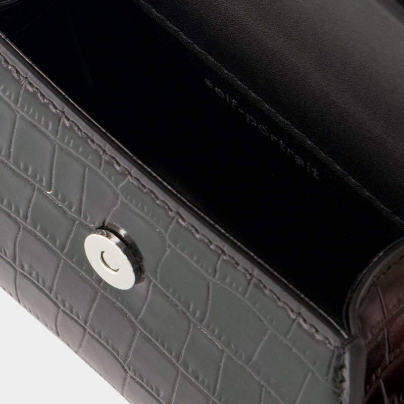Micro Bow Bag - Self Portrait - Leather - Black