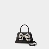 Mini Bow Bag - Self Portrait - Leather - Black