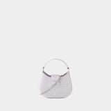 Crescent Bow Micro Bag - Self Portrait - Synthetic Leather - Purple