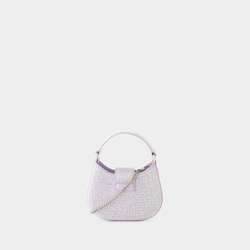 Crescent Bow Micro Bag - Self Portrait - Synthetic Leather - Purple