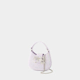 Crescent Bow Micro Bag - Self Portrait - Synthetic Leather - Purple