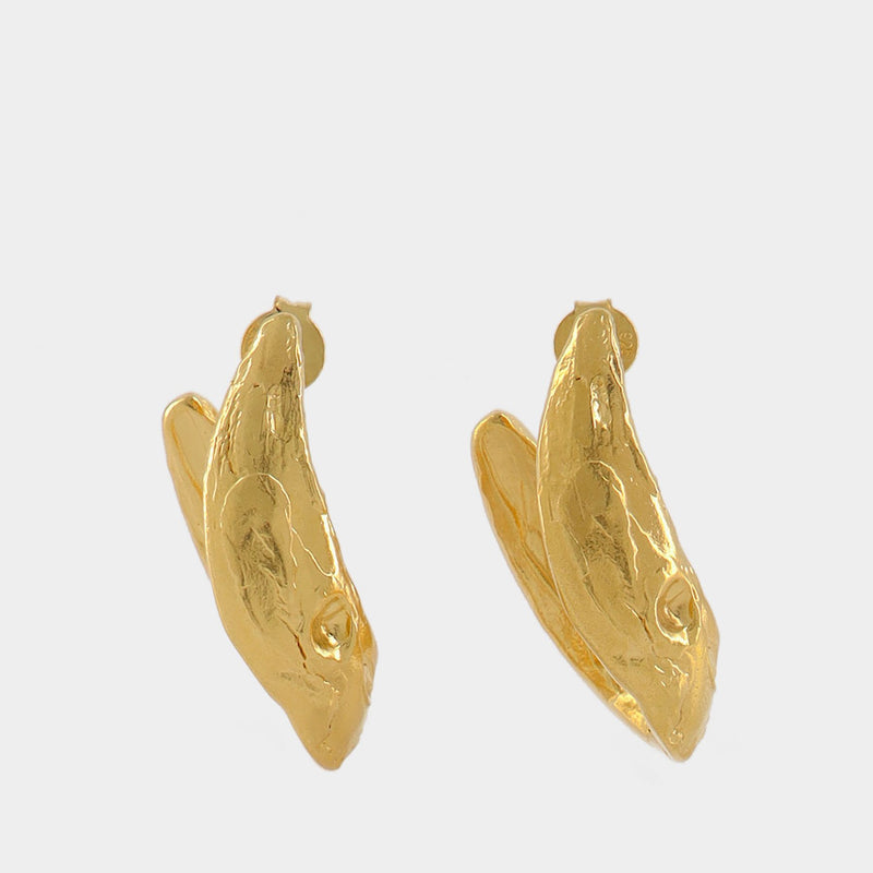 The Surreal Hoop Earrings in Gold