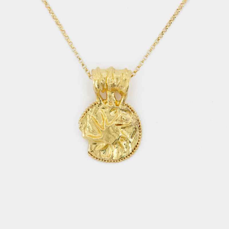 Medallion The Medium Sun Salutations Necklace - Alighieri - Gold