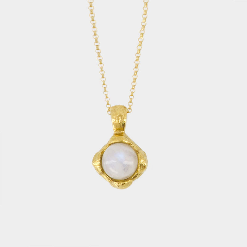 Lunar Fragment Moonstone Necklace - Alighieri - Gold plated - Gold