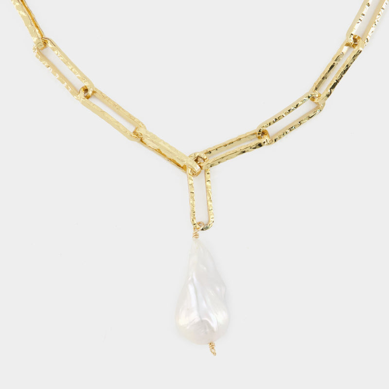 The Baroque Pearl Layer Necklace - Alighieri - Gold