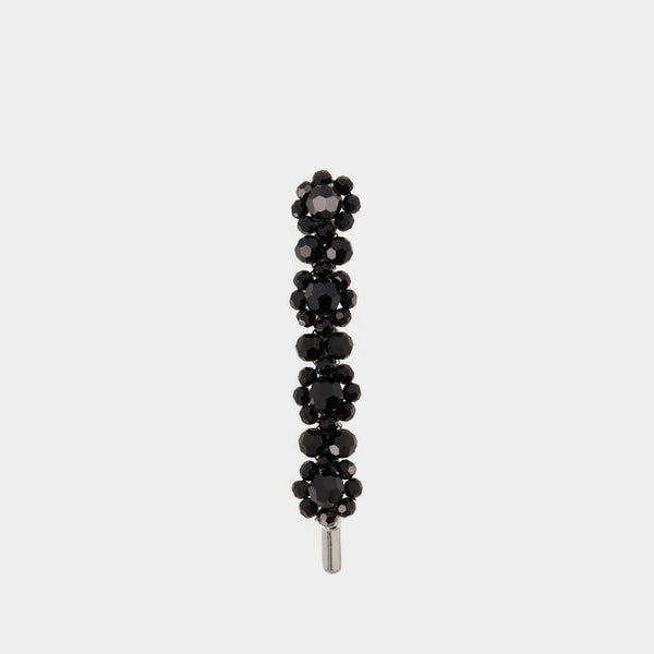 ヘアアクセサリー Medium Flower Barrette - Simone Rocha - Cristal - Black Medium Flower Barrette - Simone Rocha - Cristal - Black