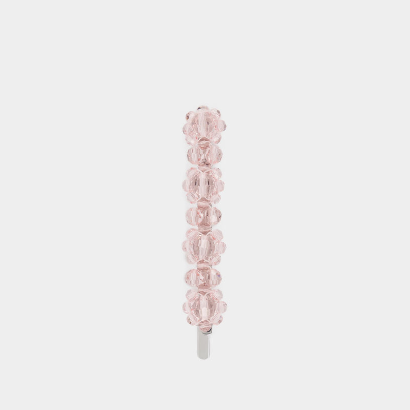 Menium Flower  Hair Clip - Simone Rocha - Pink - Strass