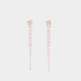 Drip Earrings - Simone Rocha - Crystal - Pink