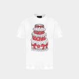 Cake Print T-Shirt - Simone Rocha - Cotton - White