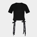 Bow Tails T-Shirt - Simone Rocha - Cotton - Black