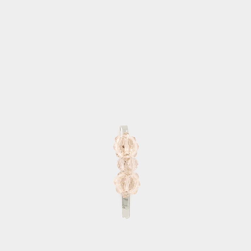 Mini Flower Hair Clip  - Simone Rocha - Crystal - Nude