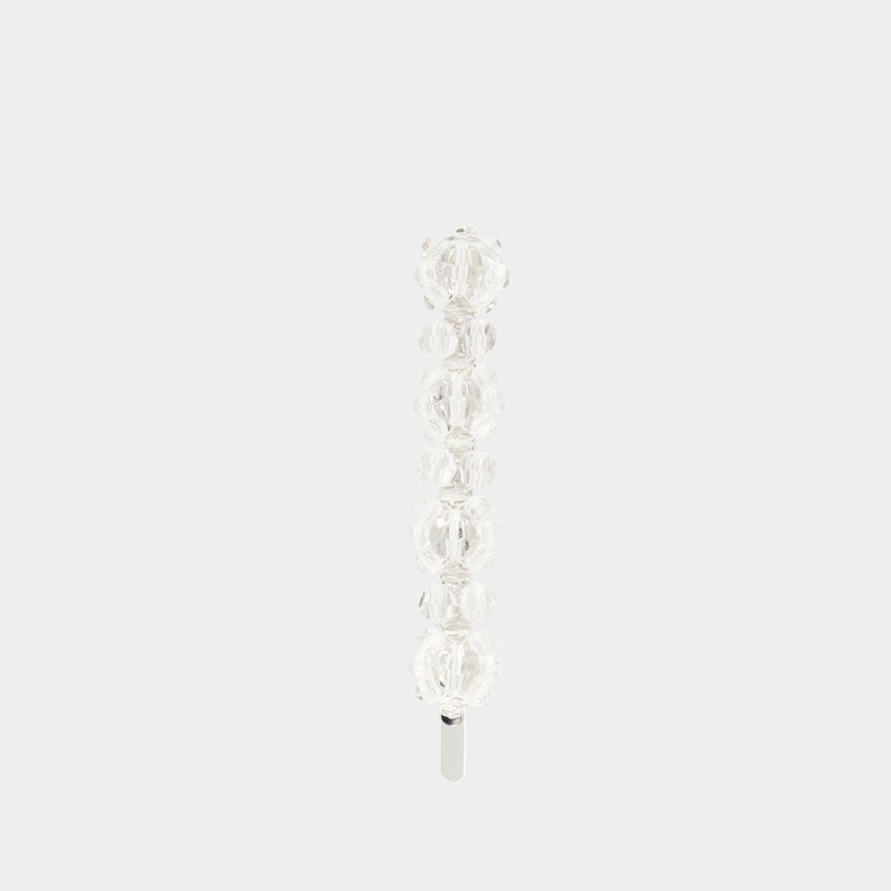 Flower Hair Clip  - Simone Rocha - Crystal - White