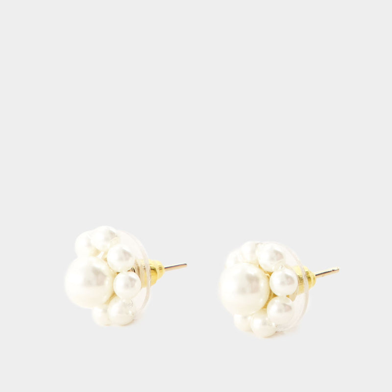 Mini Daisy Earrings - Simone Rocha - Polyester - Pearl